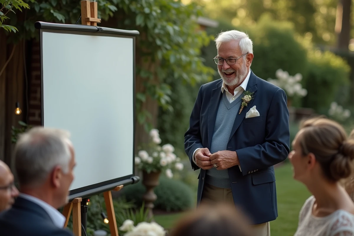 Homme âgé riant lors d